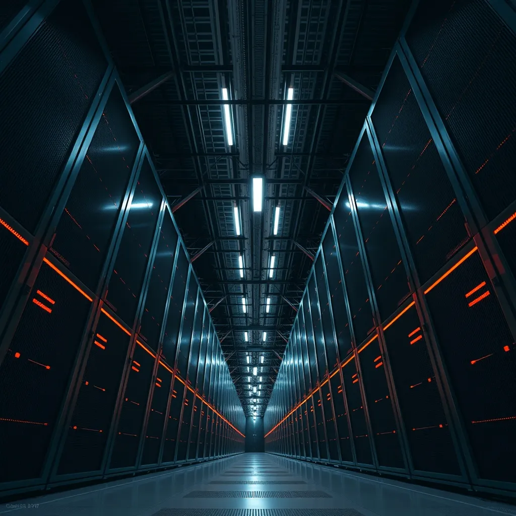 Industrial geometric architecture of a financial data center